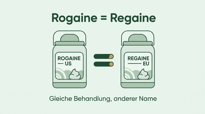 Rogaine und Regaine sind dieselbe Behandlung