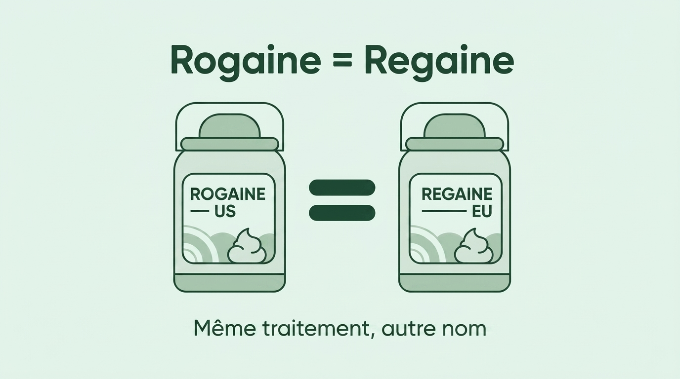 Rogaine et Regaine sont le même traitement
