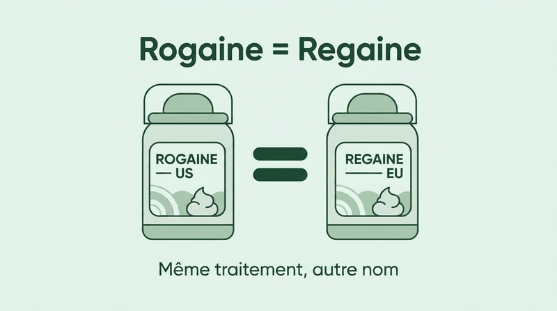 Rogaine et Regaine sont le même traitement