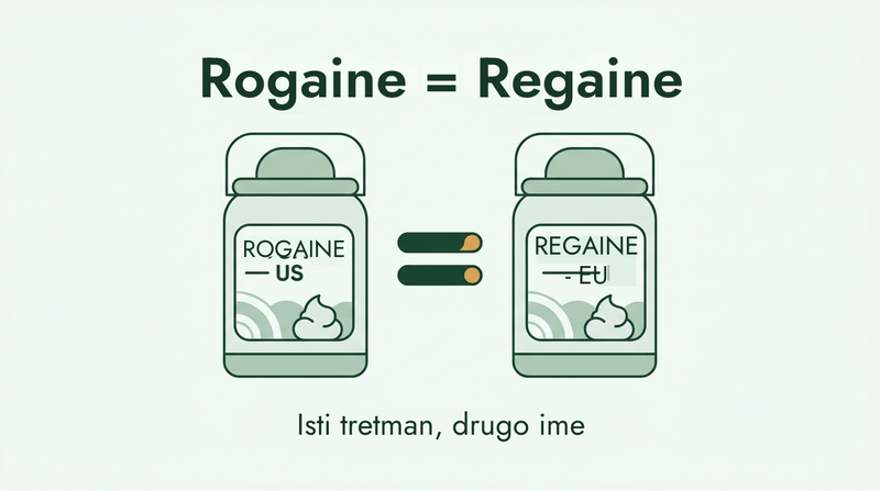 Rogaine i Regaine isti su tretman