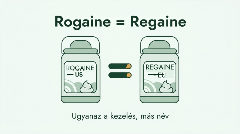 A Rogaine és a Regaine ugyanaz a kezelés