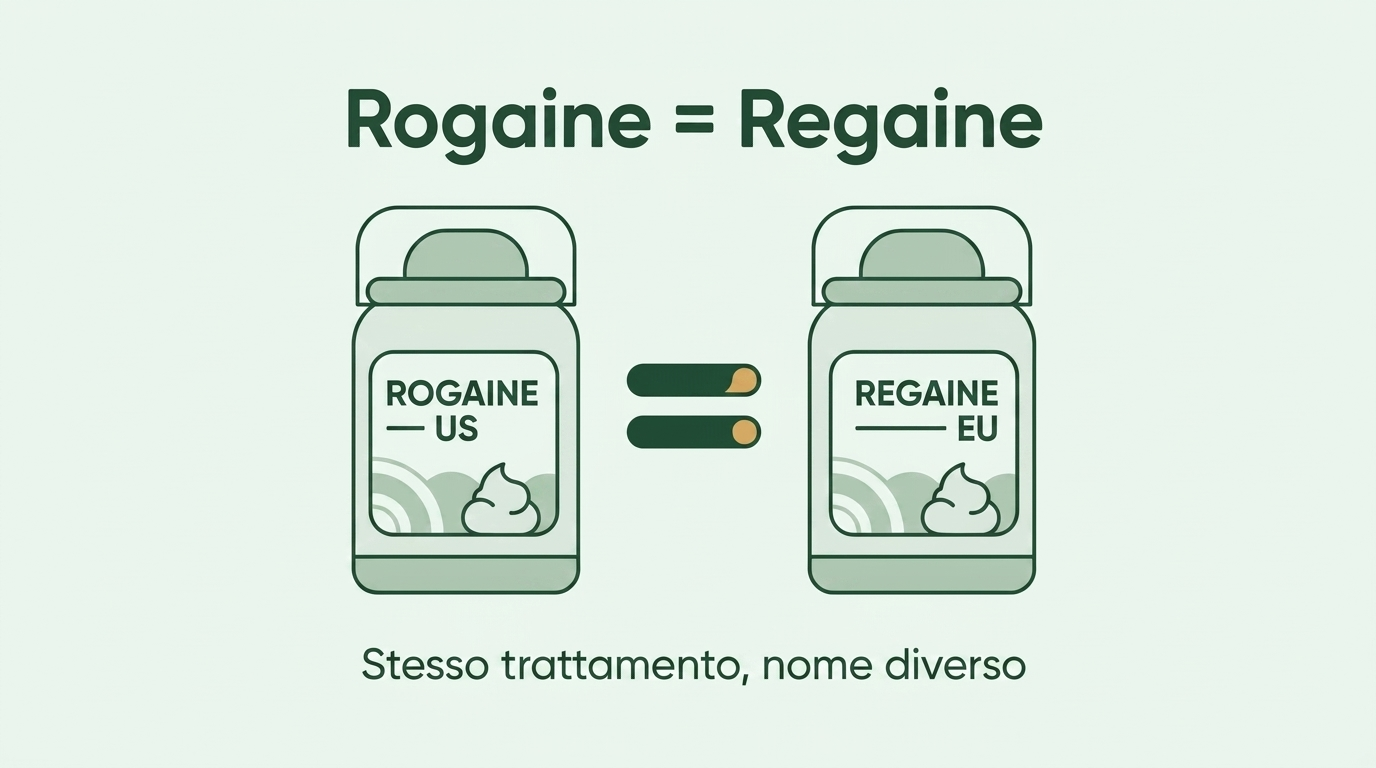 Rogaine e Regaine sono lo stesso trattamento
