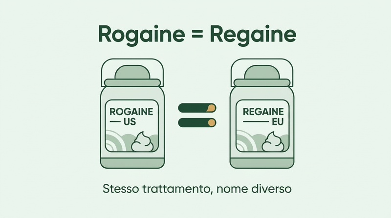 Rogaine e Regaine sono lo stesso trattamento