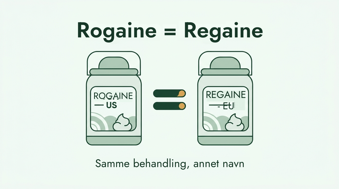 Rogaine og Regaine er samme behandling
