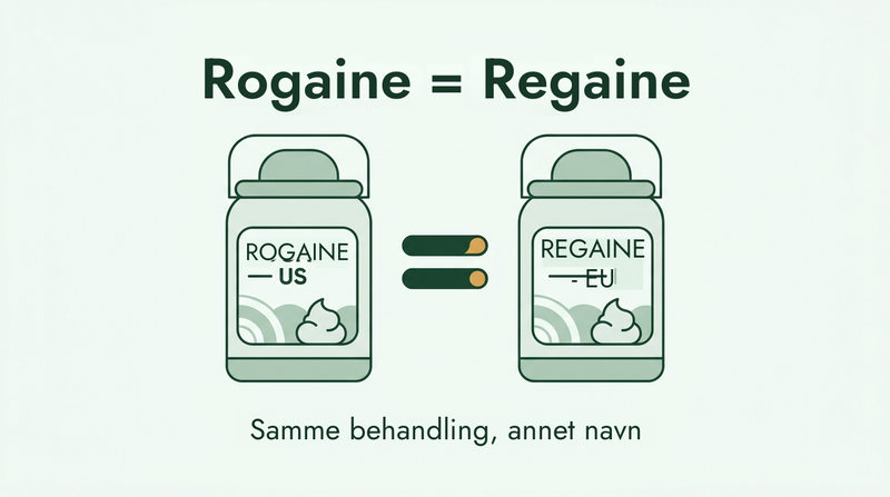 Rogaine og Regaine er samme behandling