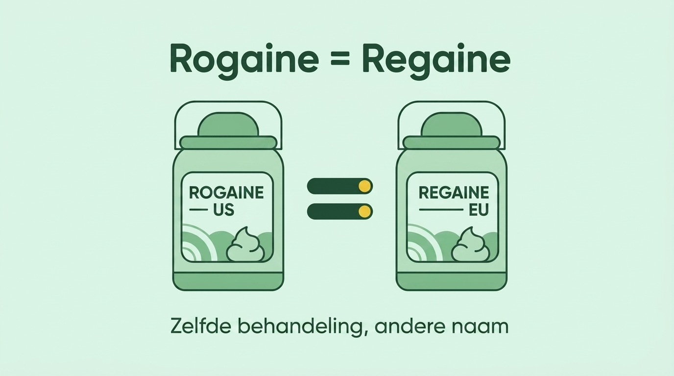 Rogaine en Regaine zijn dezelfde behandeling