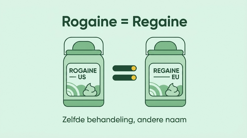 Rogaine en Regaine zijn dezelfde behandeling