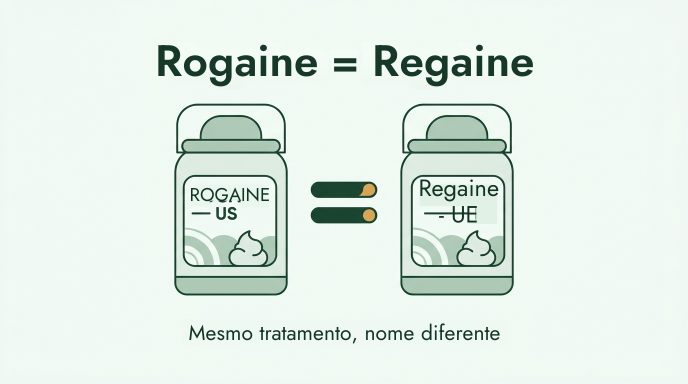 Rogaine e Regaine são o mesmo tratamento