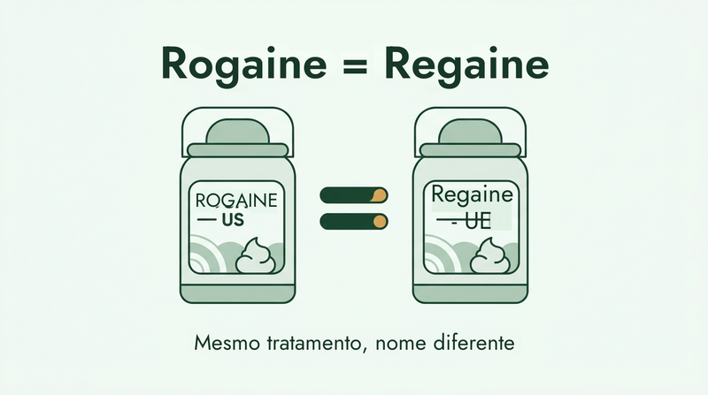 Rogaine e Regaine são o mesmo tratamento