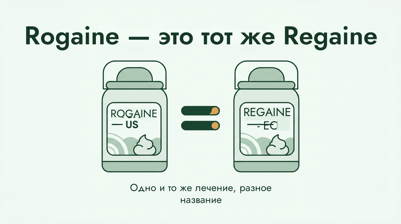 Rogaine и Regaine — одно и то же средство