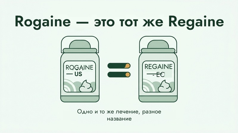 Rogaine и Regaine — одно и то же средство