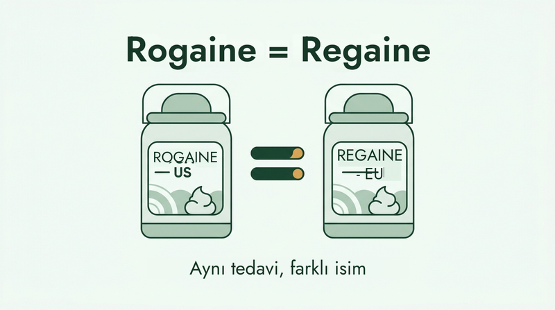 Rogaine ve Regaine aynı tedavidir