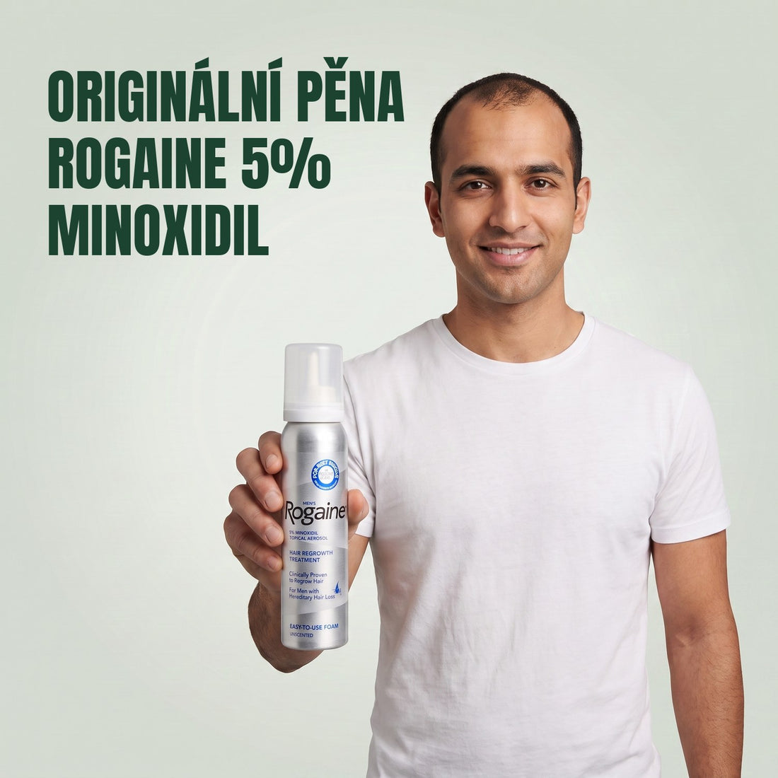 Rogaine Minoxidil pěna 5% pro muže - zásoba na 12 měsíců, 12 x 60 g plechovky pěny