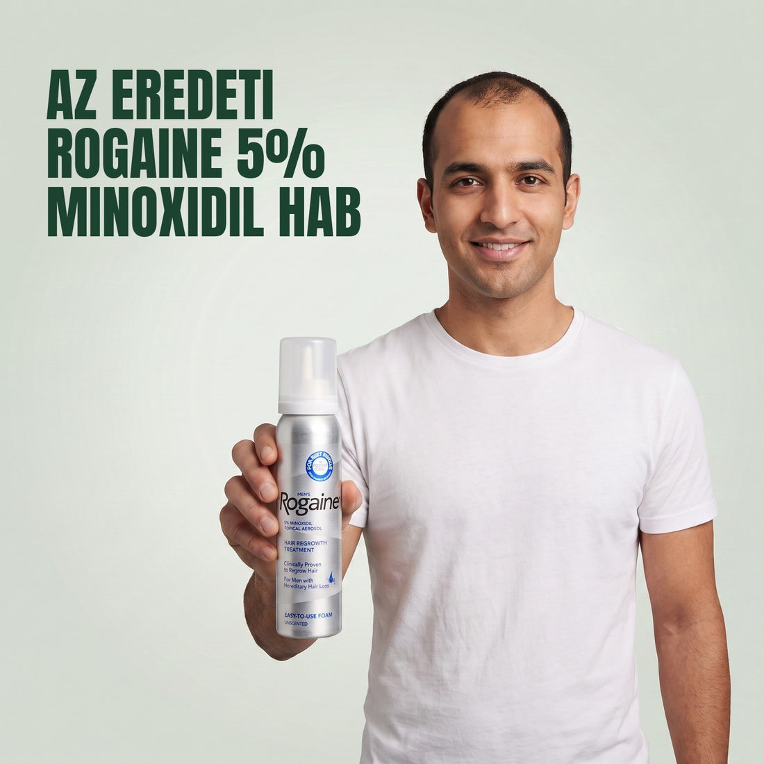 Rogaine Minoxidil hab 5% férfiaknak - 12 havi adag, 12 x 60 g-os habpalack