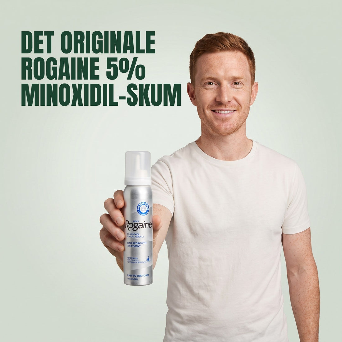 Rogaine Minoxidil Skum 5% til mænd - 12 måneders forbrug