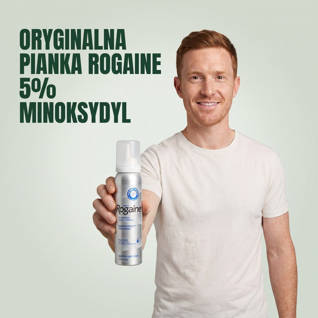 Rogaine Minoksydyl Pianka 5% dla Mężczyzn - zapas na 12 miesięcy