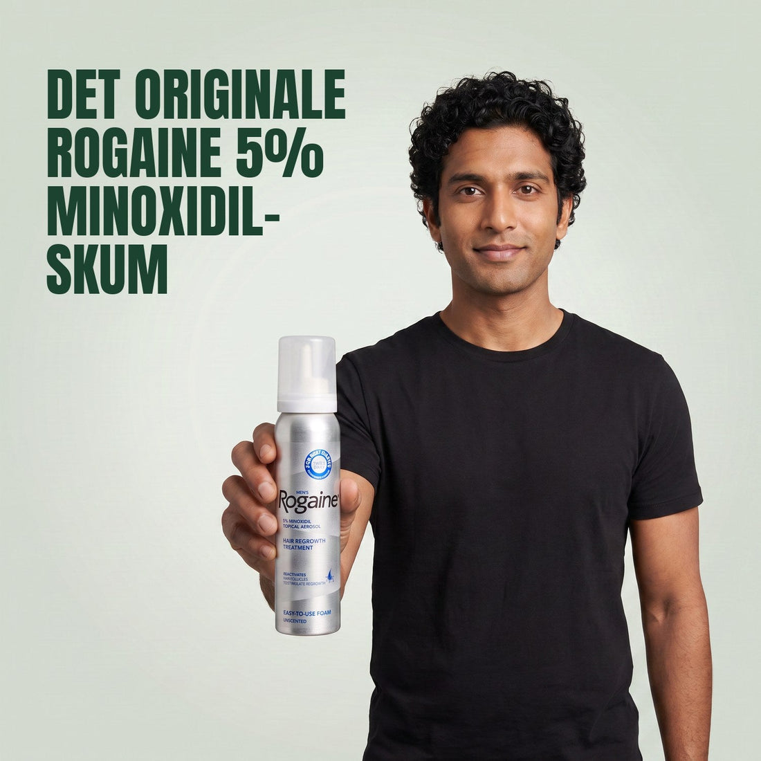 Rogaine Minoxidil skum 5% til mænd - 6 måneders forbrug, 6 x 60 g skumdåser