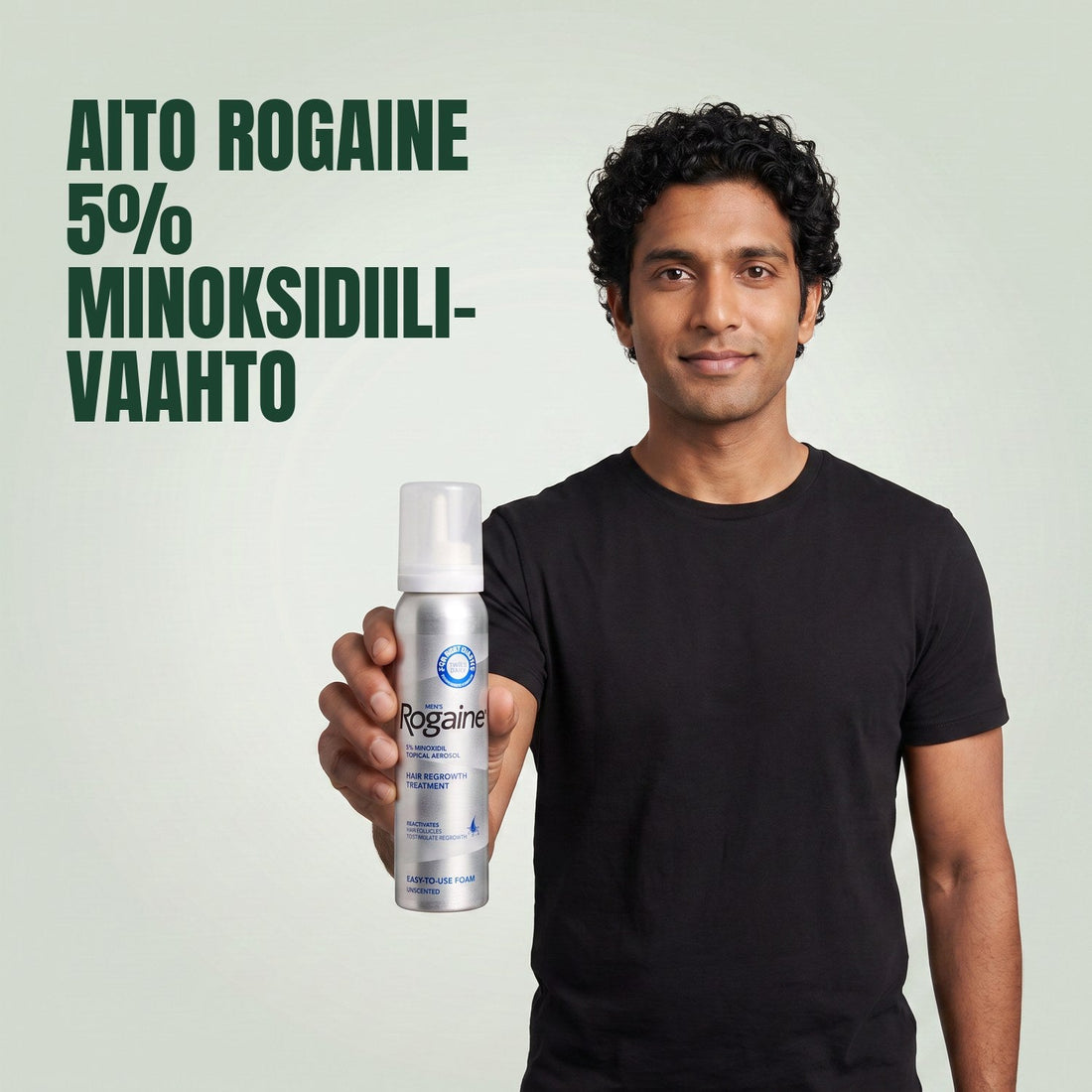 Rogaine Minoxidil Vaahto 5% miehille – 6 kuukauden pakkaus, 6 x 60 g vaahtopurkkia