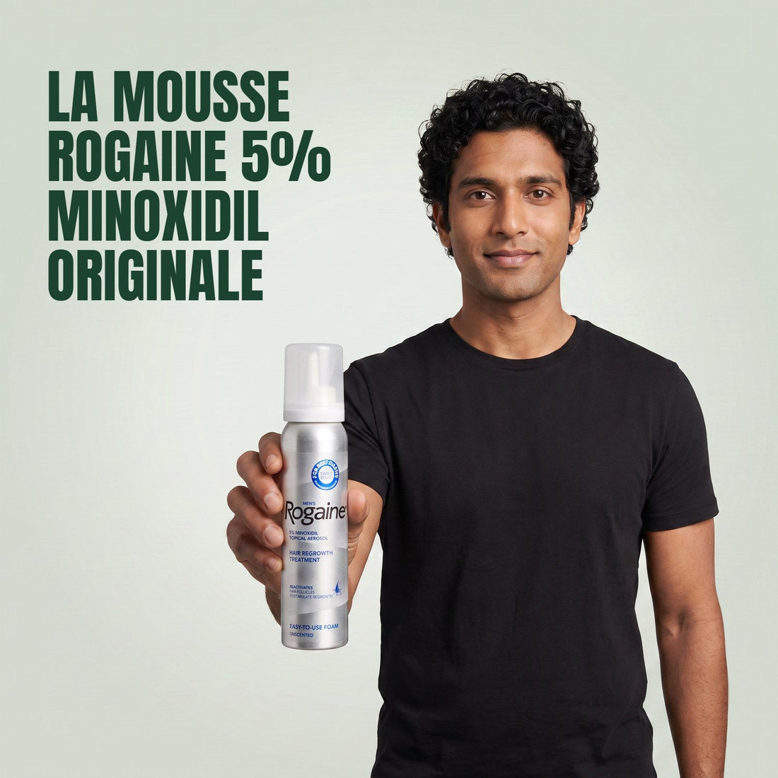 Mousse Minoxidil Rogaine 5% pour Homme - réserve de 6 mois, 6 boîtes de mousse x 60 g