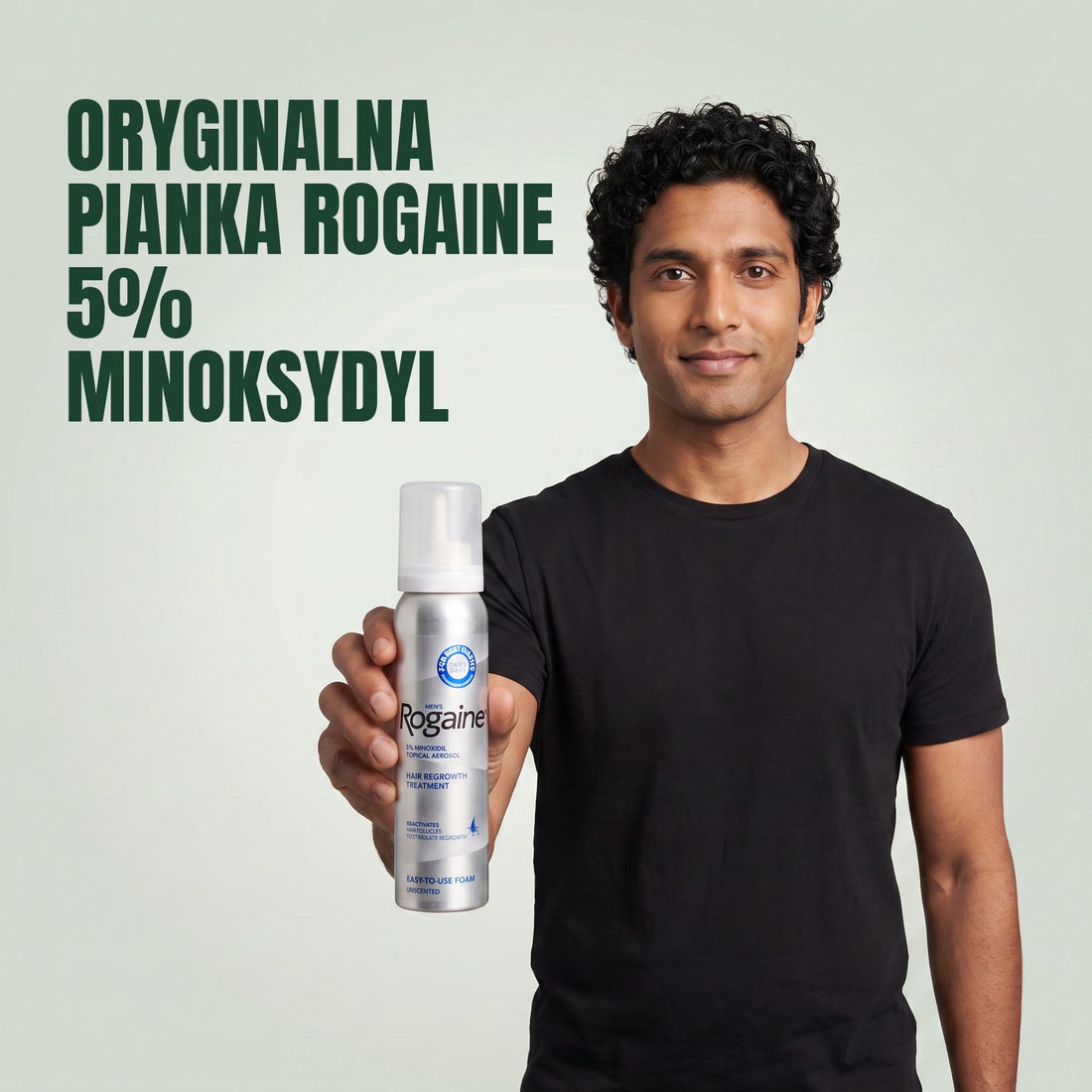 Rogaine Minoksydyl Pianka 5% dla mężczyzn - zapas na 6 miesięcy, 6 x 60 g puszek pianki