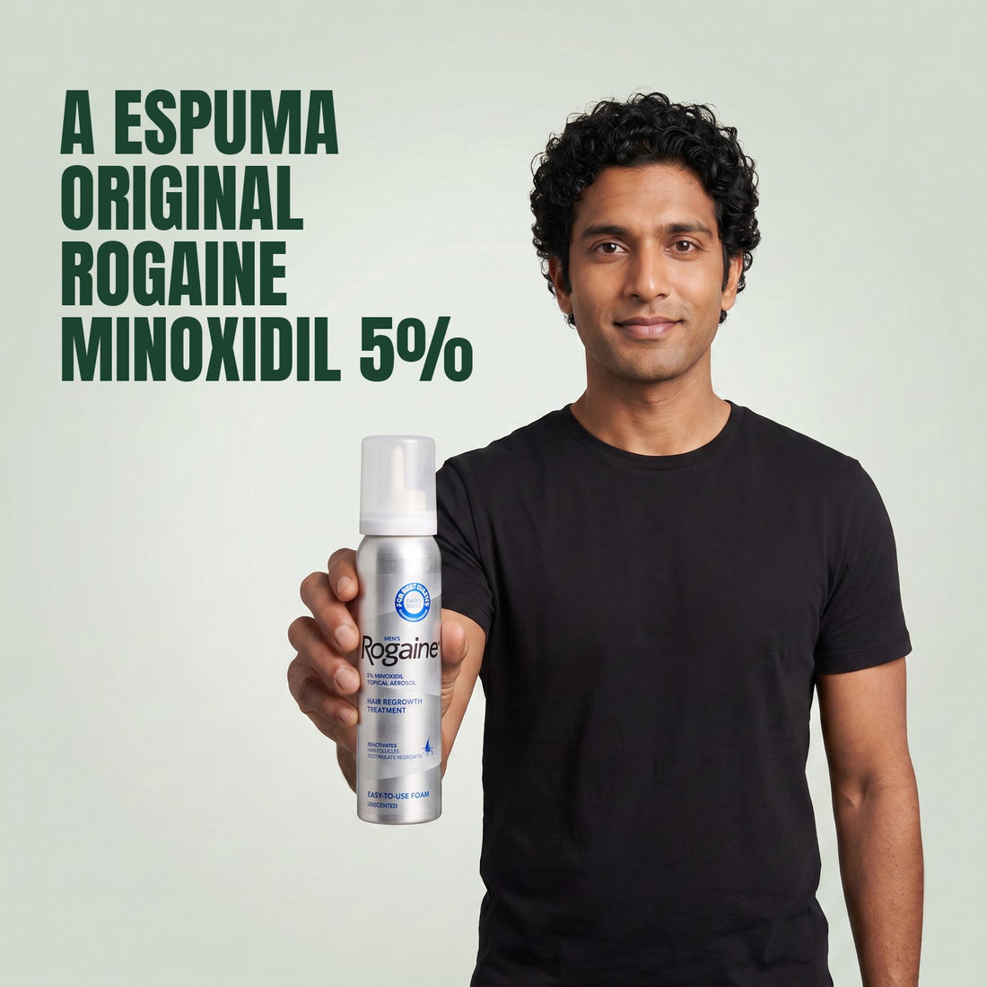 Rogaine Minoxidil Espuma 5% para Homens - suprimento para 6 meses, 6 latas de espuma de 60 g