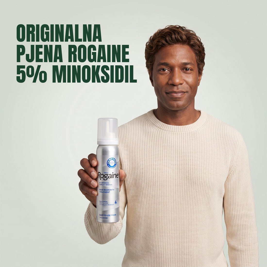 Rogaine Minoxidil pjena 5% za muškarce - zaliha za 9 mjeseci, 9 x 60 g limenke pjene