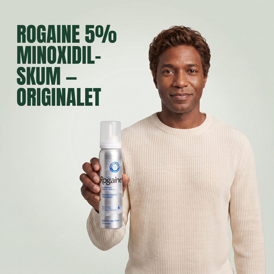 Rogaine Minoxidil skum 5% för män - 9 månaders förbrukning, 9 x 60 g skumburkar
