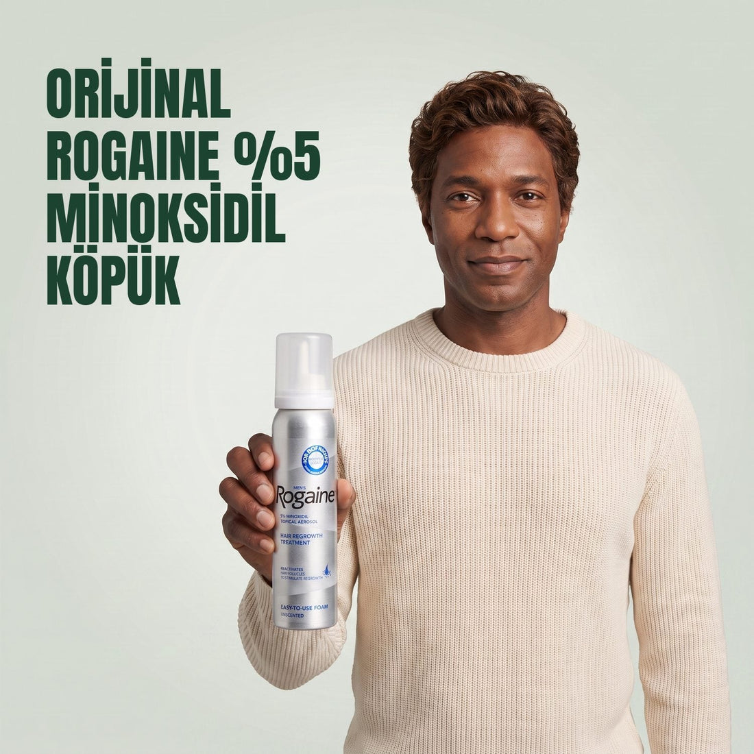 Erkekler için Rogaine Minoxidil Köpük %5 - 9 aylık kullanım, 9 x 60 g köpük kutusu
