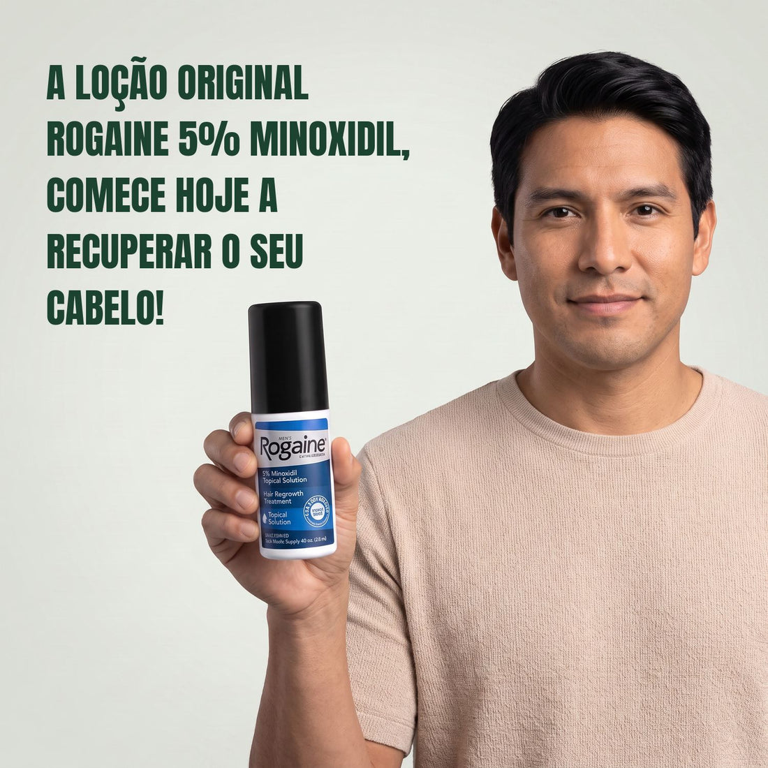 Rogaine Minoxidil Loção 5% para Homens - suprimento para 6 meses, 6 frascos de 60 ml