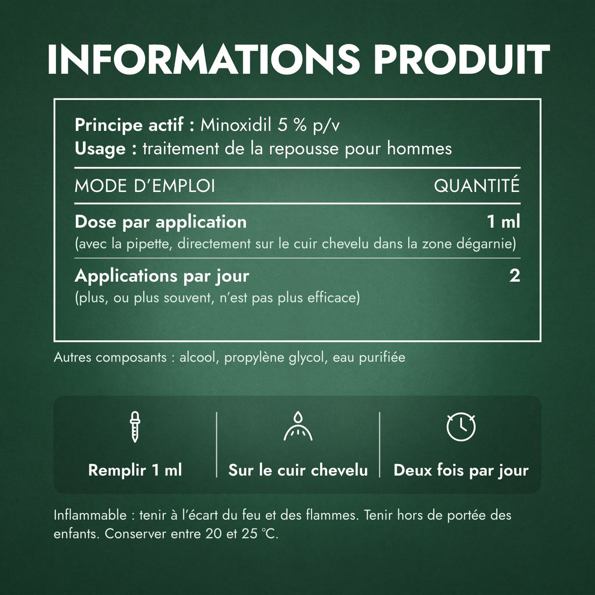 Informations produit: Rogaine Homme Extra-Fort 5 %