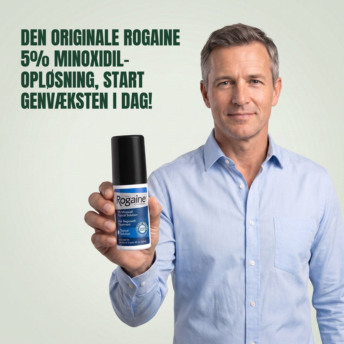 Rogaine Minoxidil opløsning 5% til mænd - 9 måneders forbrug, 9 x 60 ml flasker