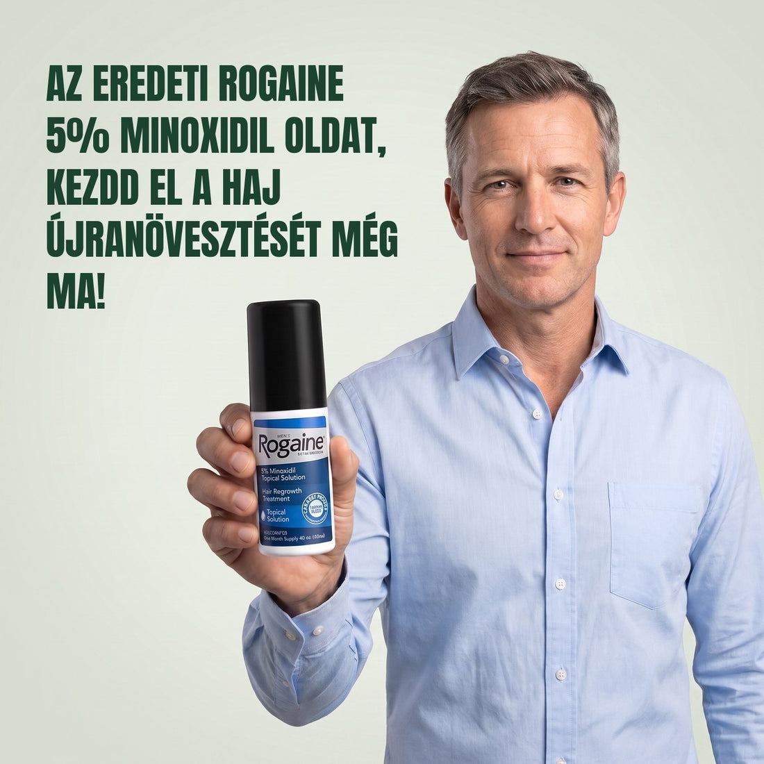 Rogaine Minoxidil oldat 5% férfiaknak - 9 havi adag, 9 x 60 ml-es flakon