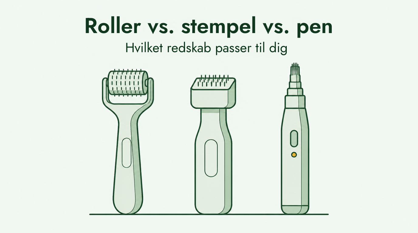 Dermaroller versus dermastempel versus dermapen