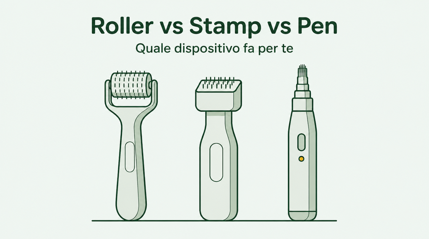 Dermaroller, derma stamp o derma pen: le differenze