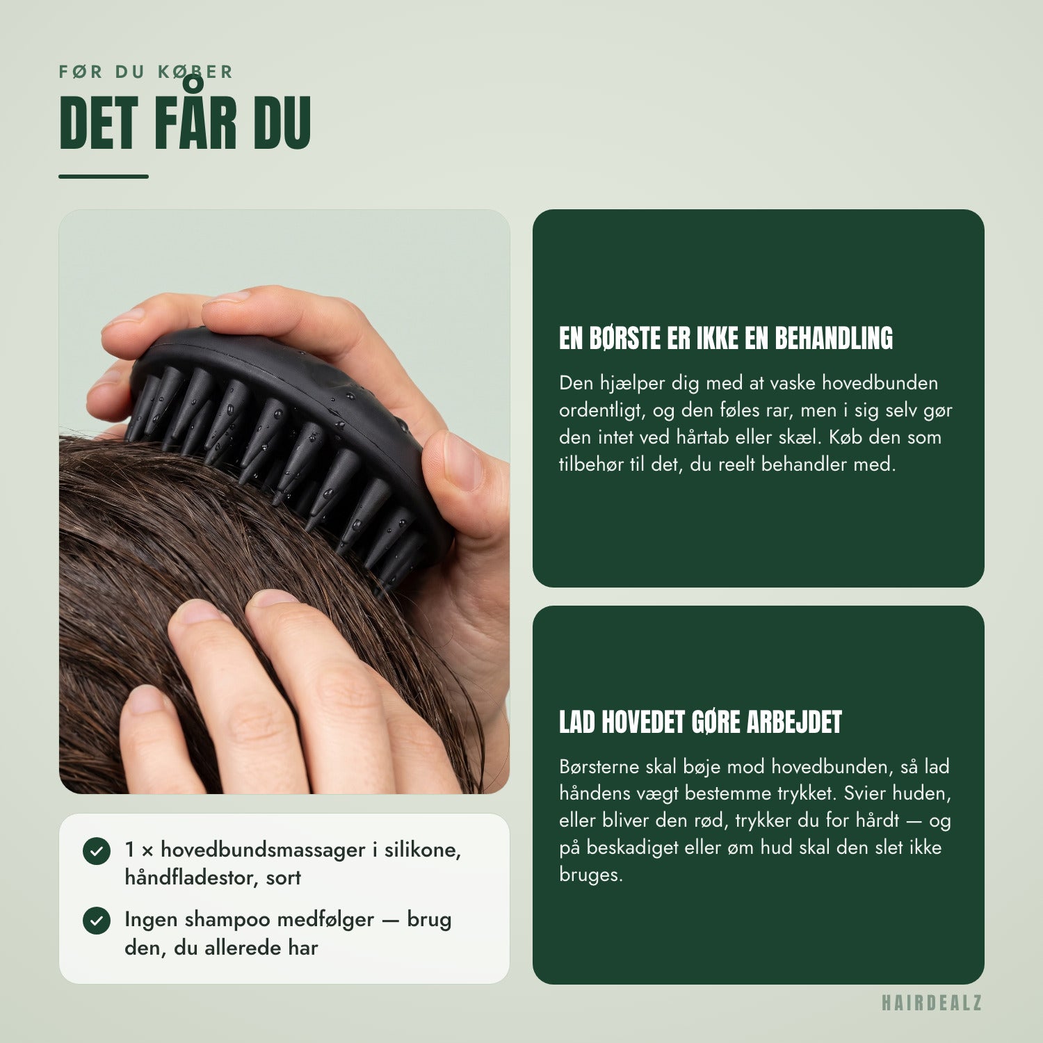 Før du køber — Det får du