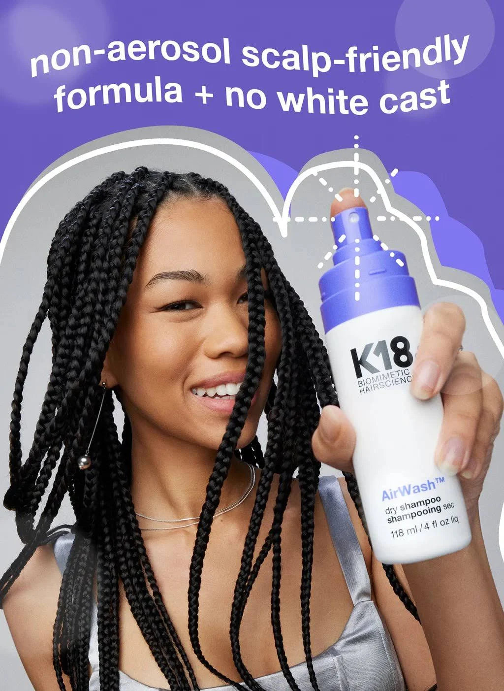 K18 AirWash™ Dry Shampoo (118ml)