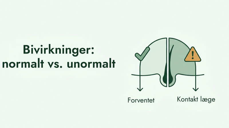 Bivirkninger ved minoxidil: hvad er normalt, og hvad er det ikke