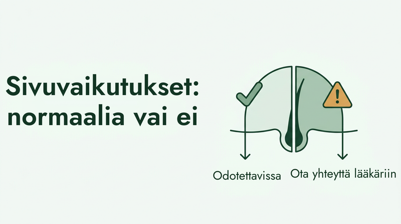 Minoksidiilin sivuvaikutukset: mikä on normaalia ja mikä ei