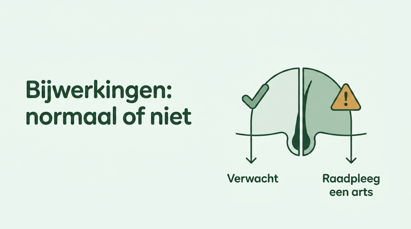 Bijwerkingen van minoxidil: wat normaal is en wat niet
