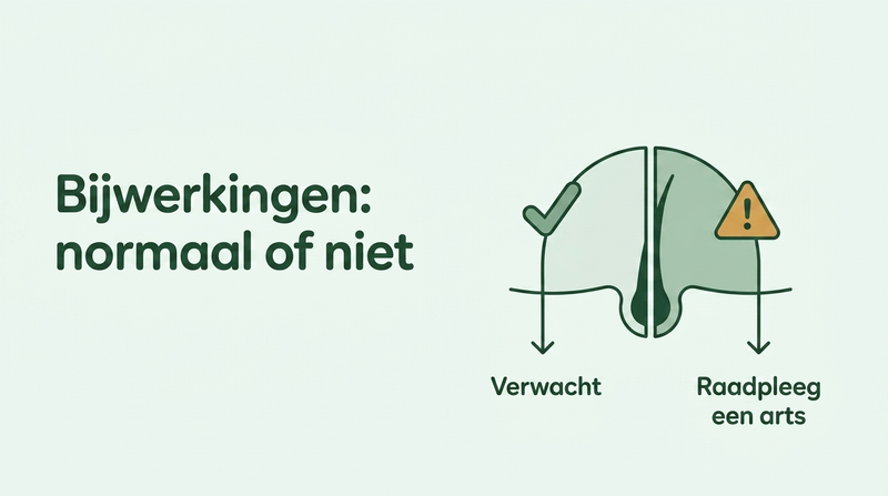 Bijwerkingen van minoxidil: wat normaal is en wat niet