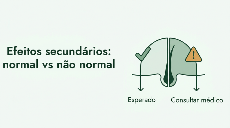 Efeitos secundários do minoxidil: o que é normal e o que não é