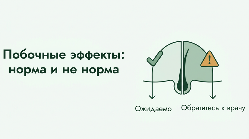Побочные эффекты миноксидила: что нормально, а что нет