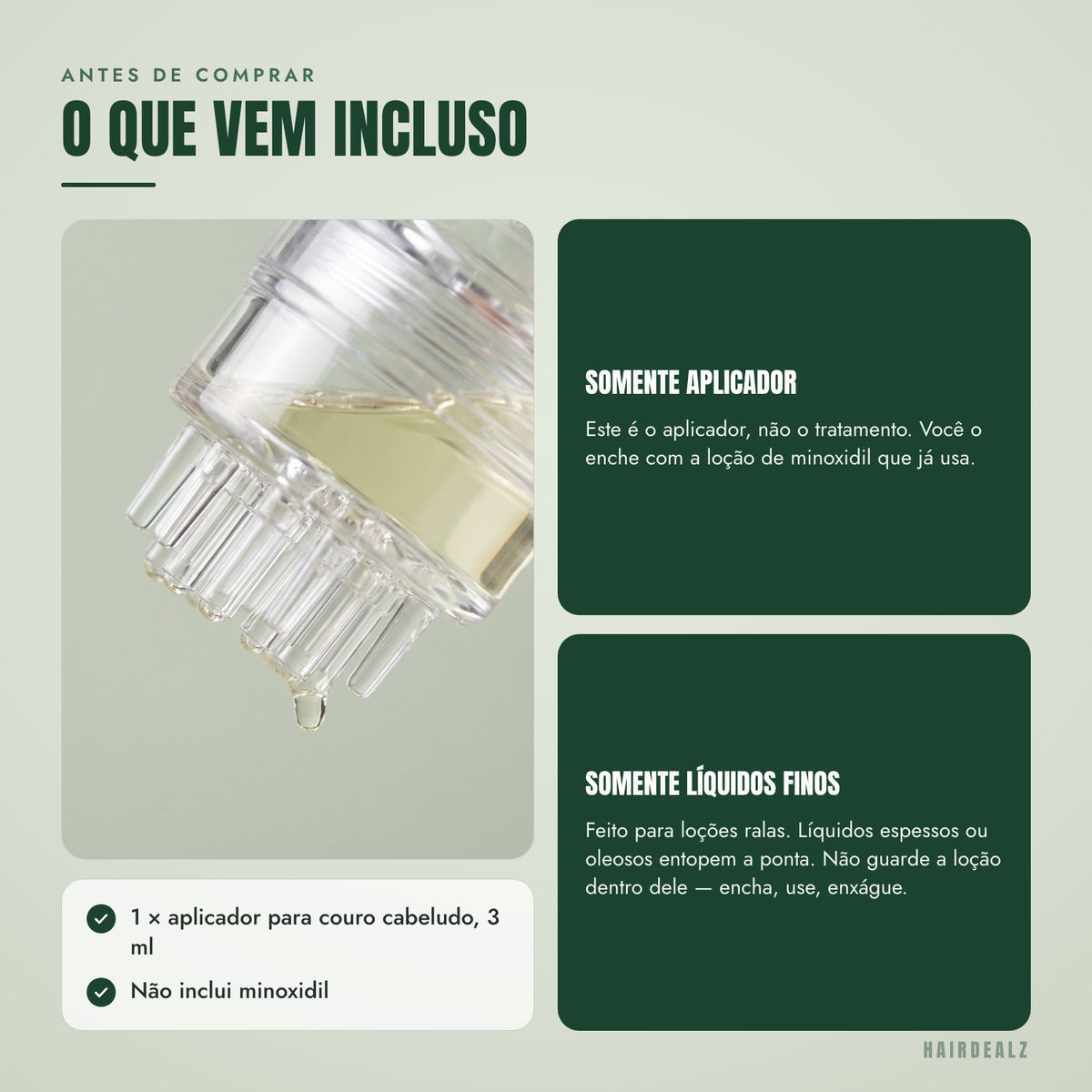 Antes de comprar — O que você recebe