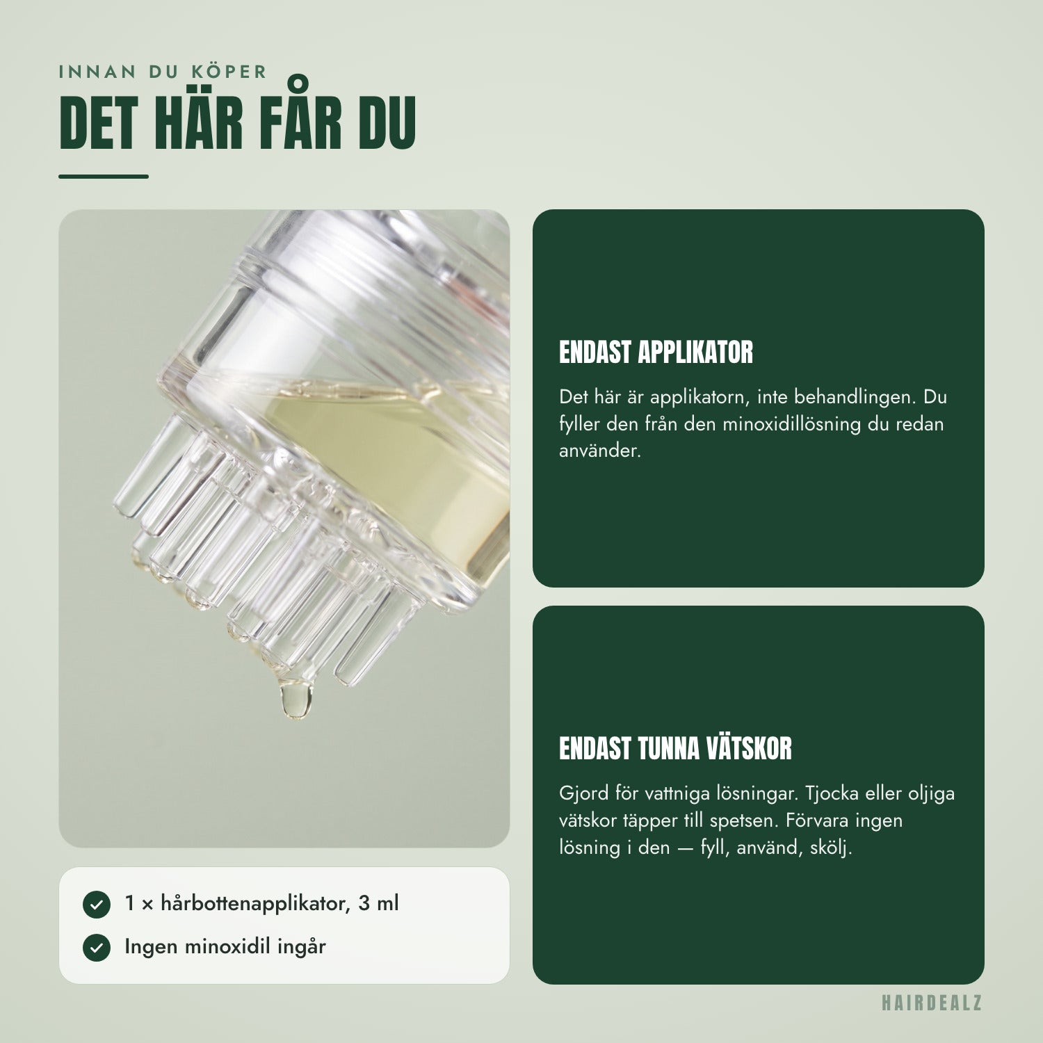 Innan du köper — Det här ingår