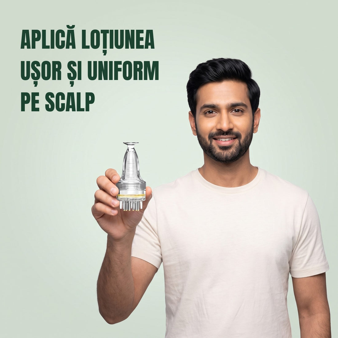 Aplicator loțiune minoxidil, model de bază, 3 ml
