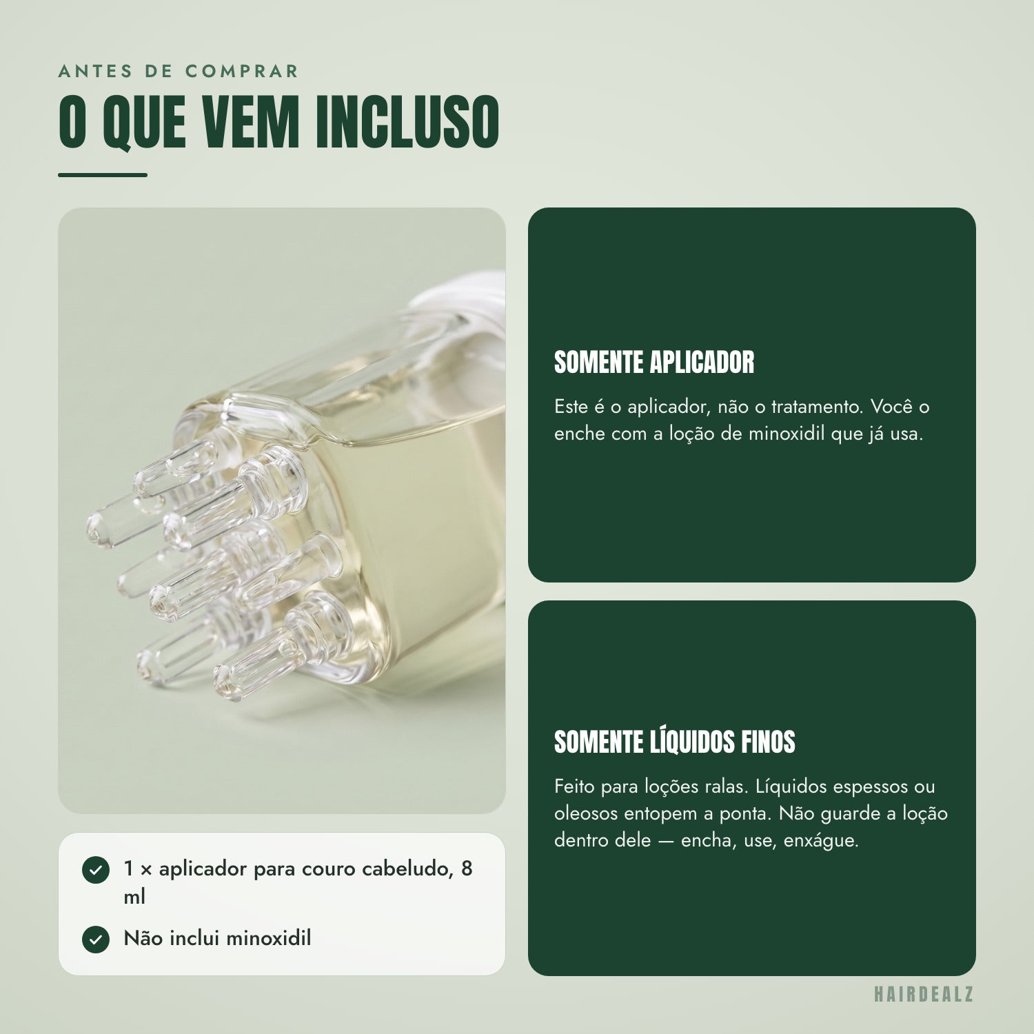 Antes de comprar — O que você recebe