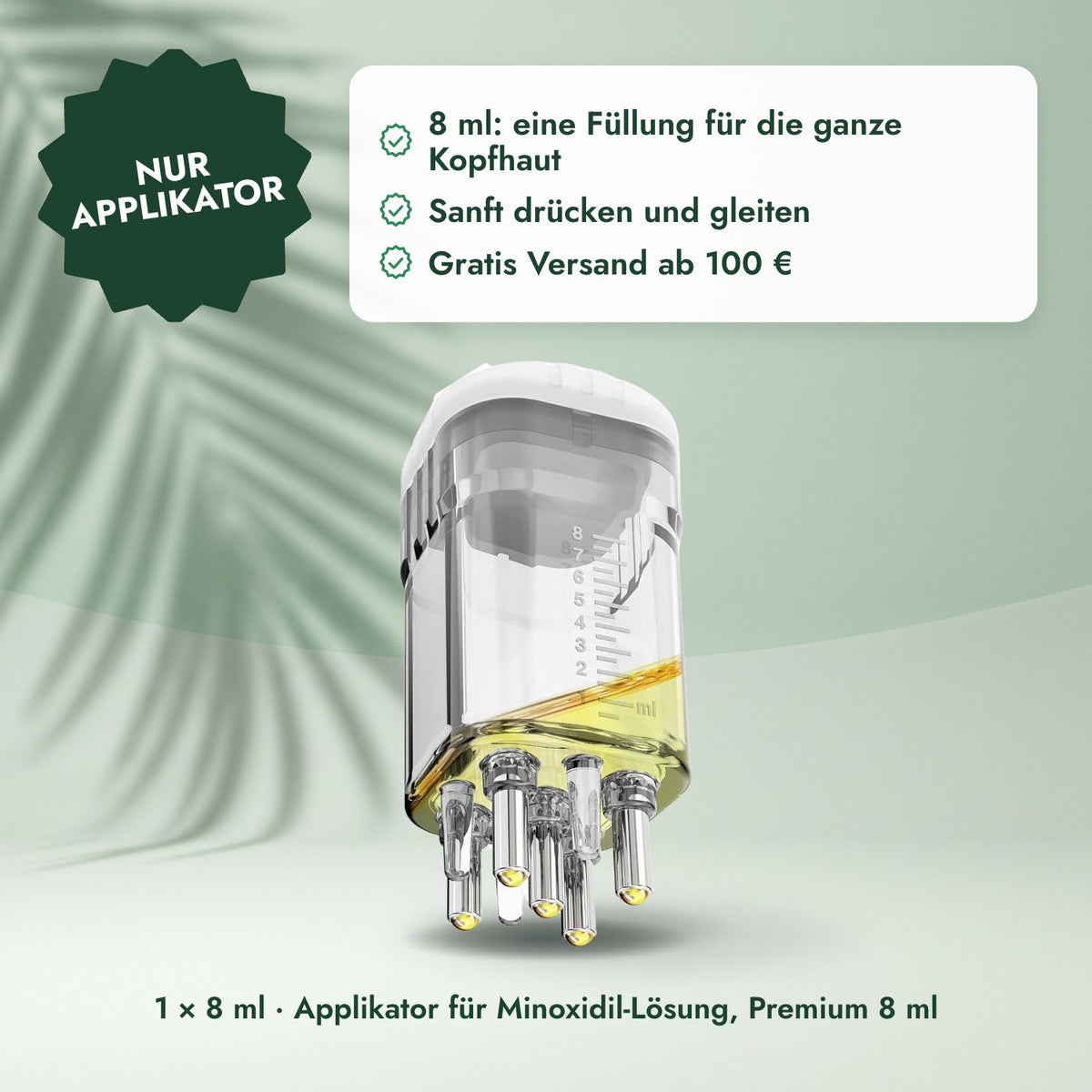 1 × 8 ml · Applikator für Minoxidil-Lösung, Premium 8 ml: Nur Applikator
