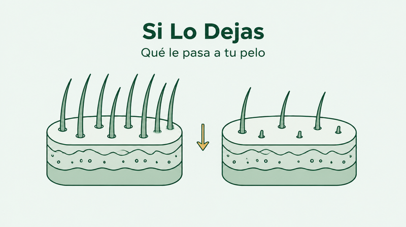 Qué ocurre cuando dejas de usar minoxidil