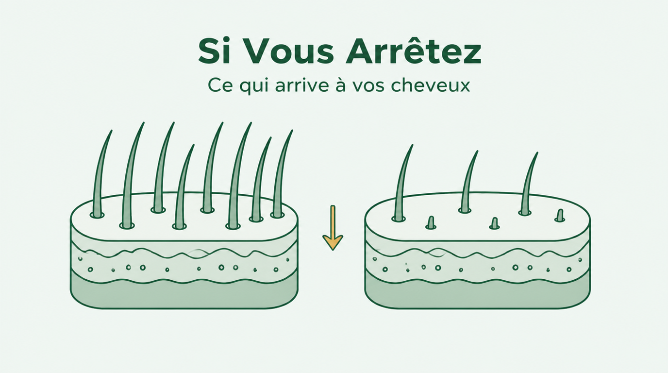 Que se passe-t-il quand vous arrêtez le minoxidil