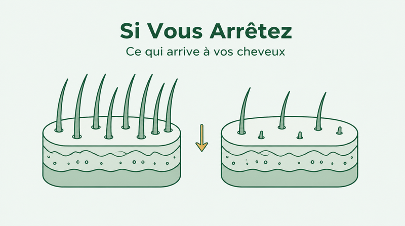 Que se passe-t-il quand vous arrêtez le minoxidil